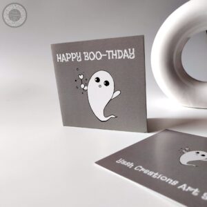 boo birthday greeting card