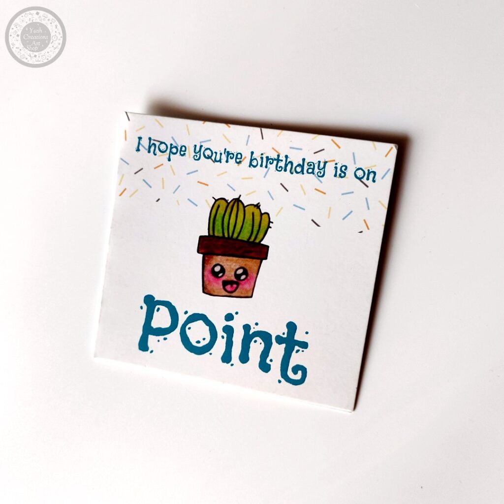 cactus birthday greeting card