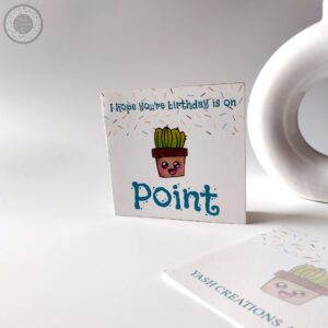cactus birthday greeting card