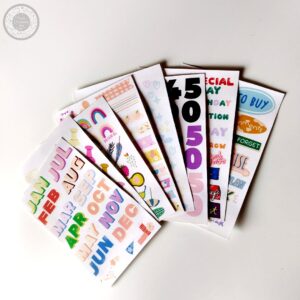 journaling sticker pack (uncut)