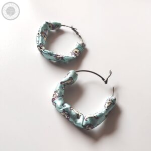 candicorn scrunchie hoop earrings