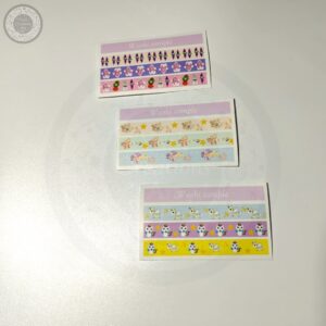 set of 3 uncut washi sample stickers 2