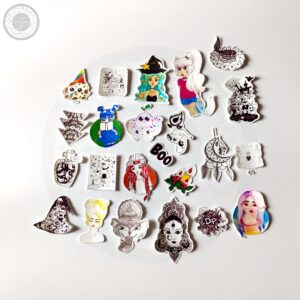 set of 23 stickers