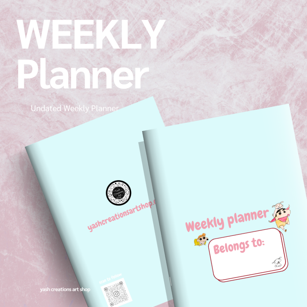 Shinchan weekly planner