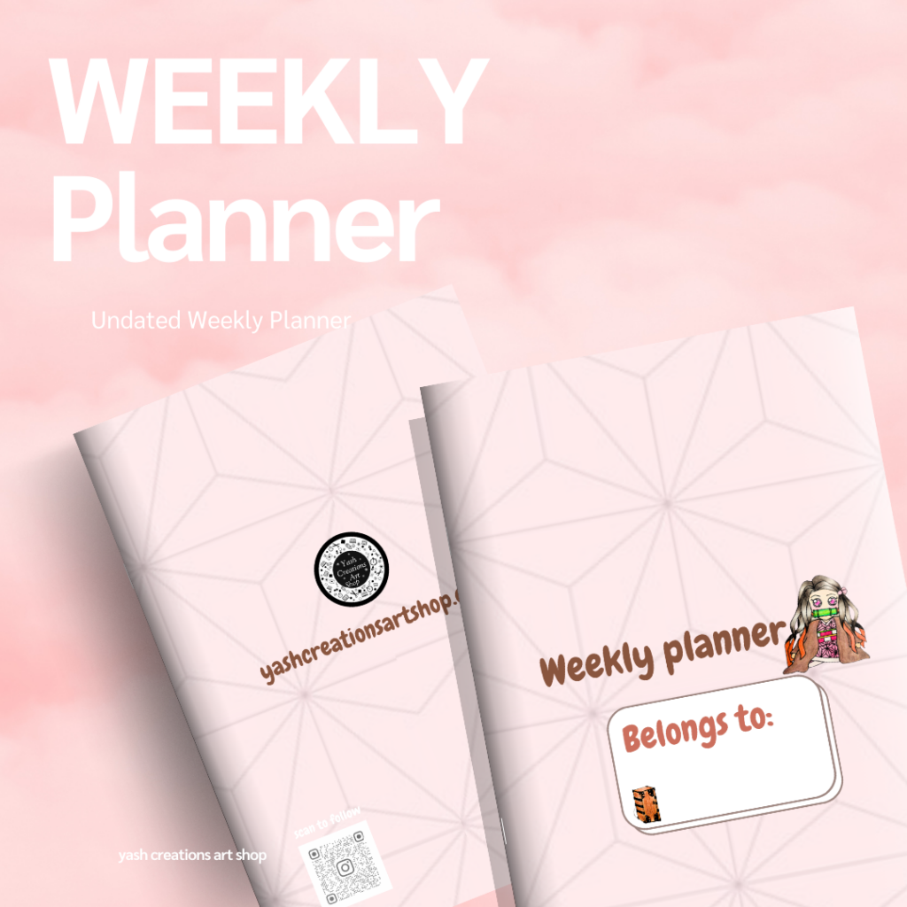 Nezuko weekly planner